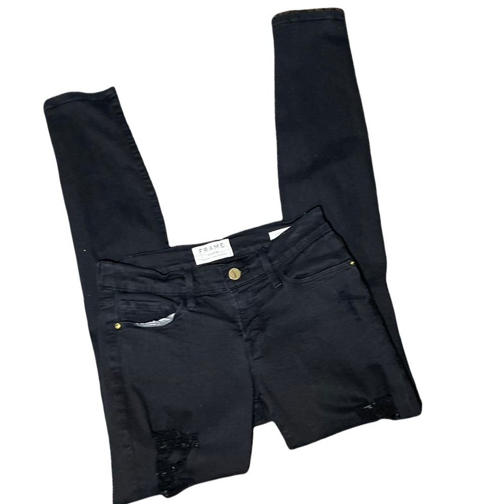 Frame Le Skinny de Jeanne black jeans  25‎